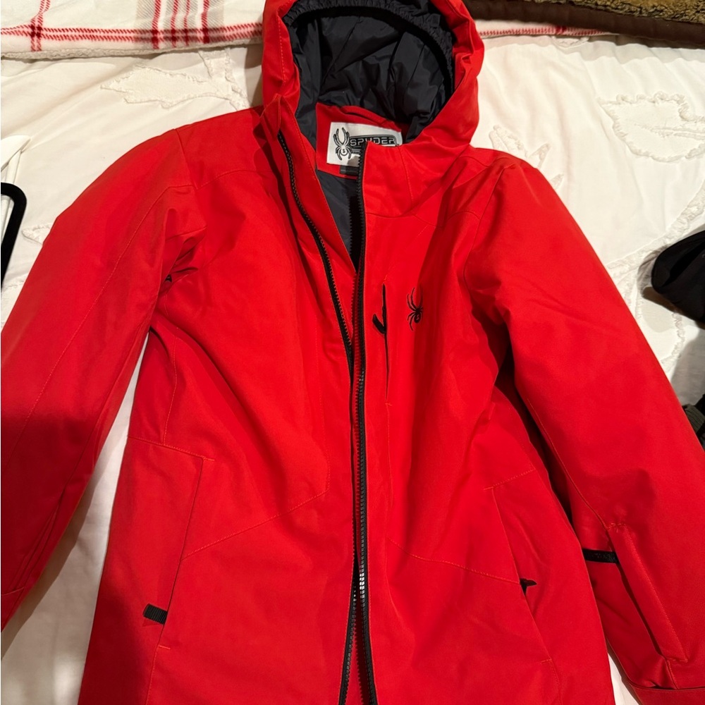 Spyder Red Hooded Jacket